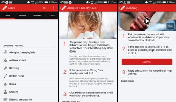 First Aid Apps on the Go